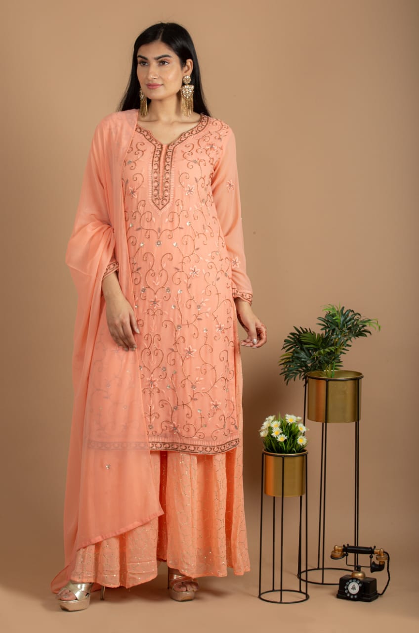 Stylish Sharara Set | Kurta Sharara Set | Katyals