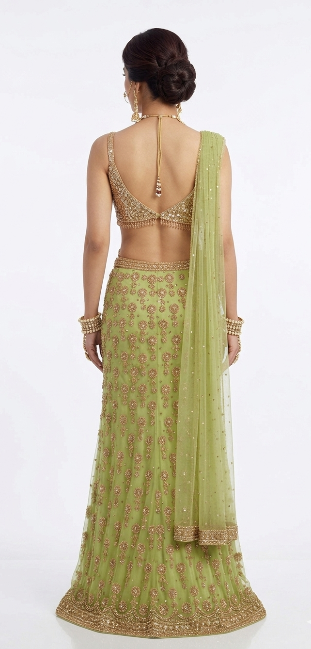 The Chartreuse Neo-Saree