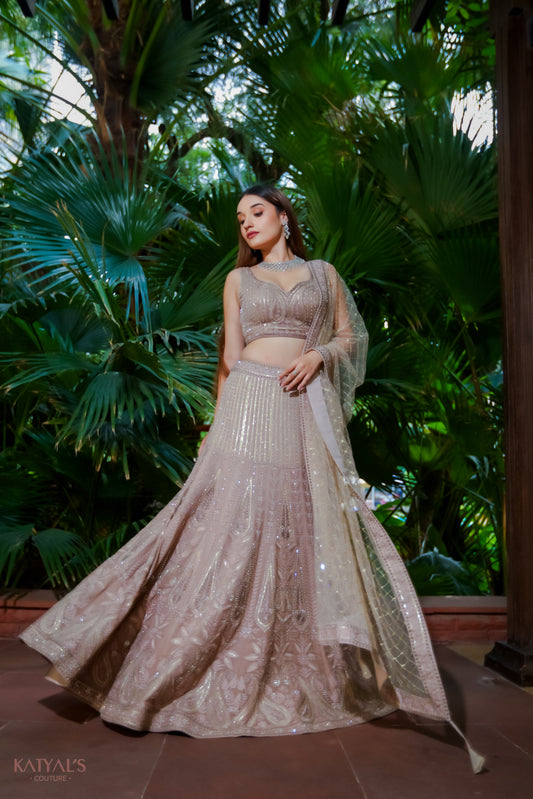 BEIGE LEHENGA - Katyals