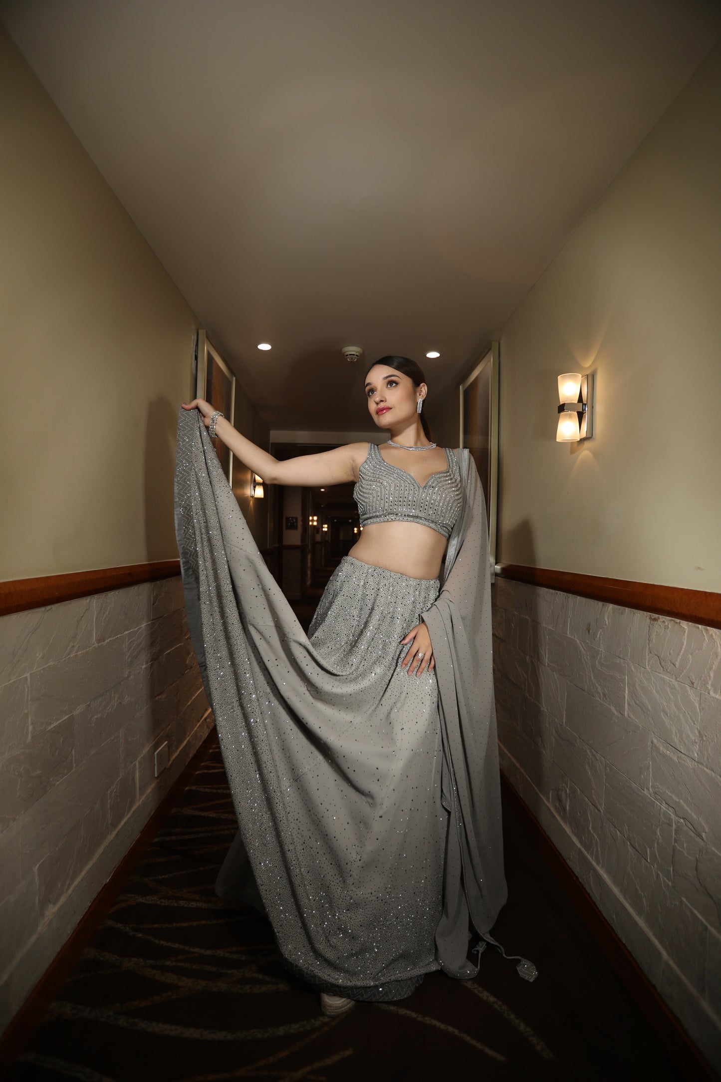 Graceful Grey Lehenga: Understated Sophistication - Katyals