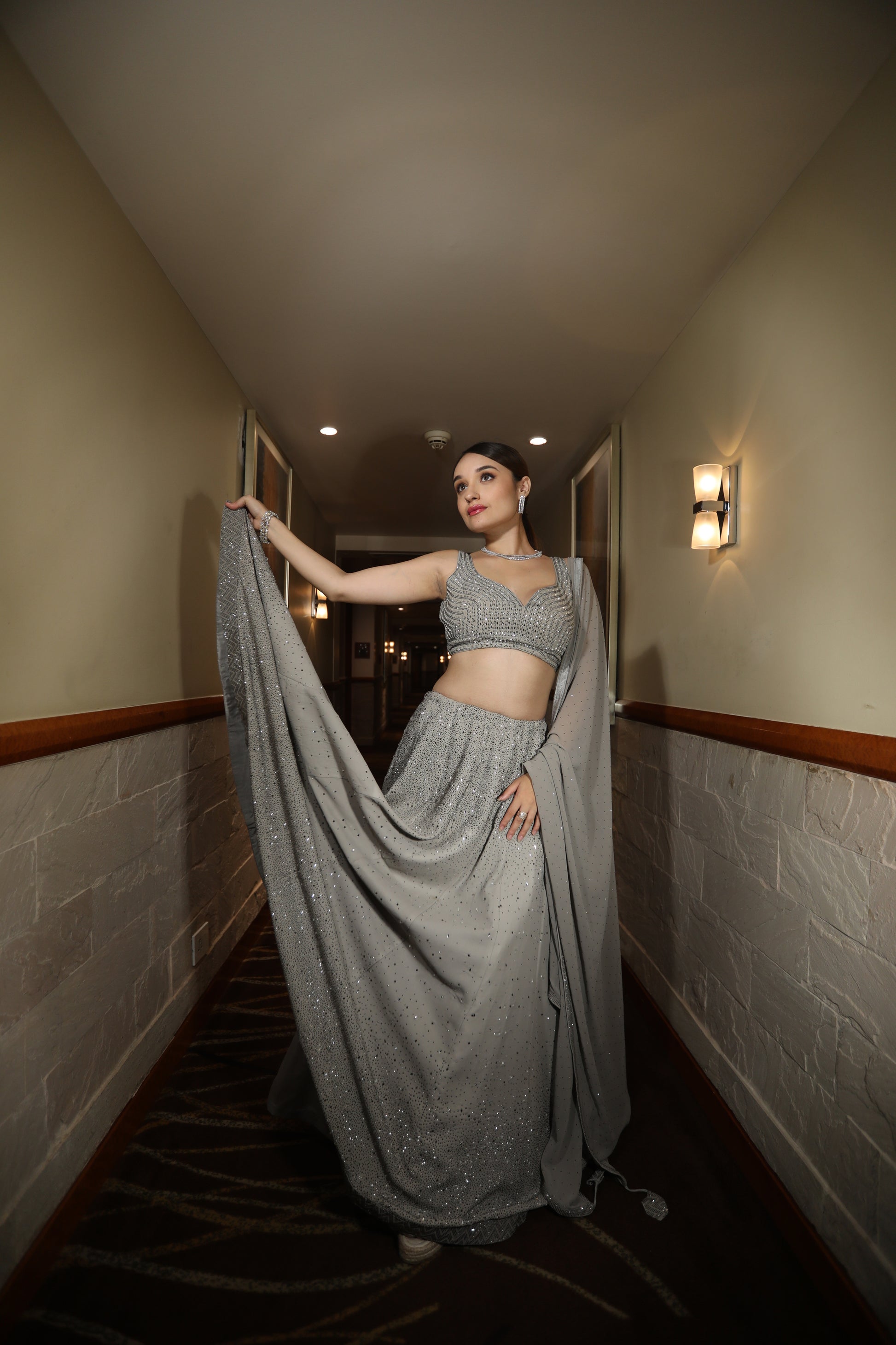 Graceful Grey Lehenga: Understated Sophistication - Katyals