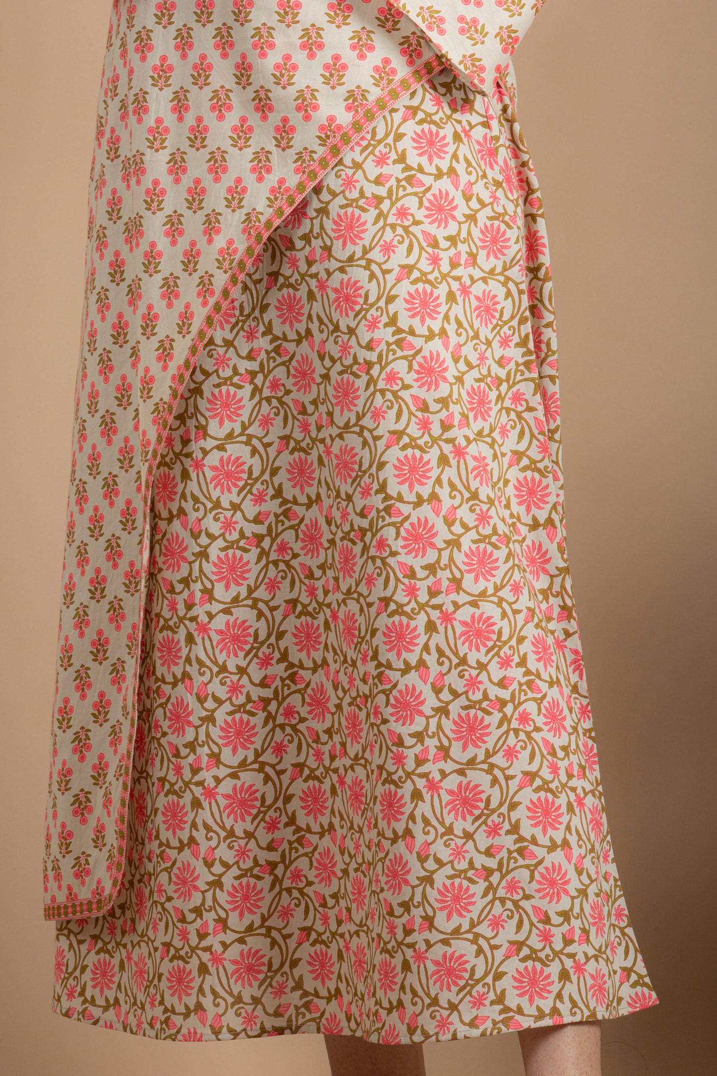 Elegant Block Print Anarkali Kurta - Katyals