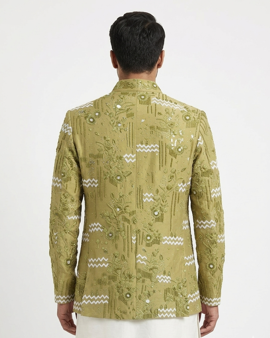 The Sage Elysian Open-Front Indowestern Jacket