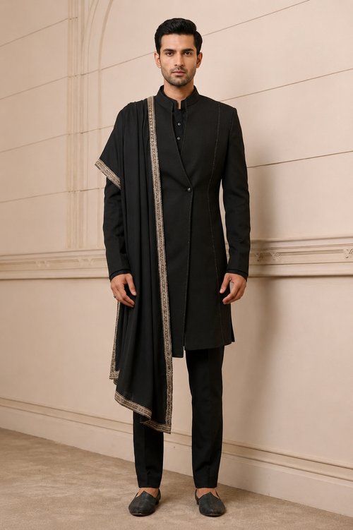 Modern Indo-Western Sherwani Set