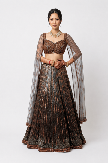 The Amber Glimmer Lehenga Set
