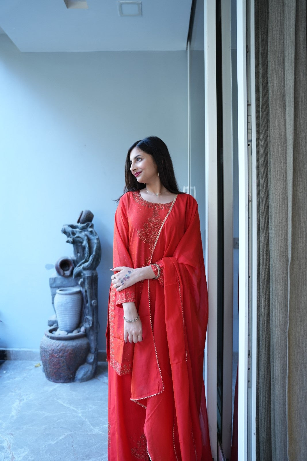 Red Sharara Suit | Sharara Suit for Suit | Katyals