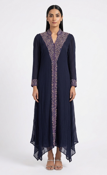 Midnight Rhythmic Flow Tunic