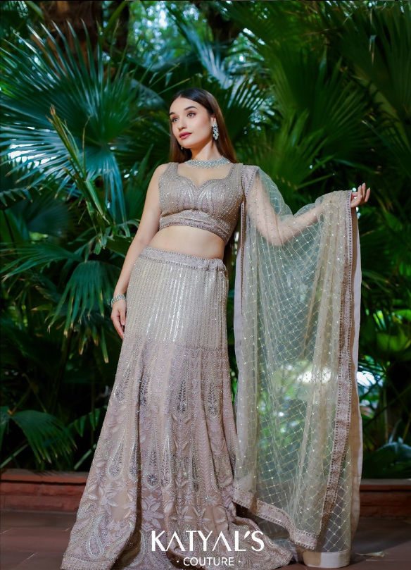 BEIGE LEHENGA - Katyals