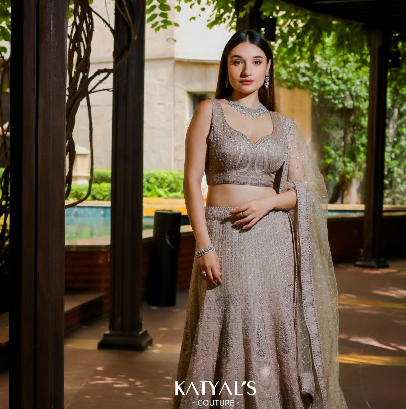 BEIGE LEHENGA - Katyals