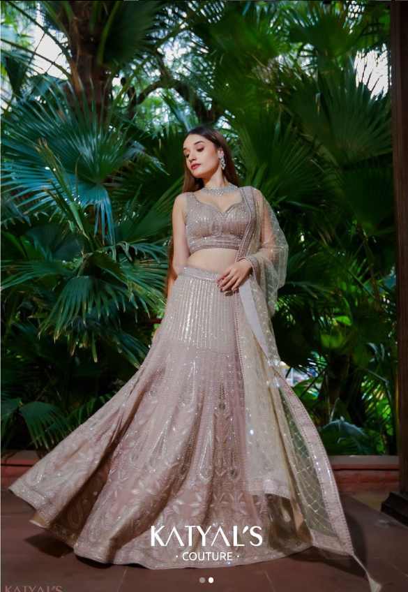 BEIGE LEHENGA - Katyals