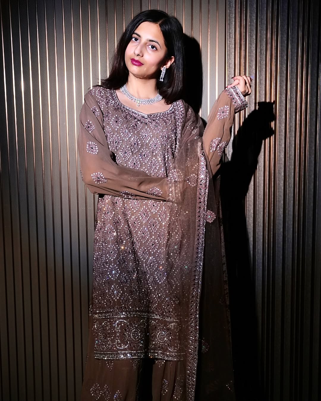 Brown Sharara Suit | Women's Sharara Suit | Katyals