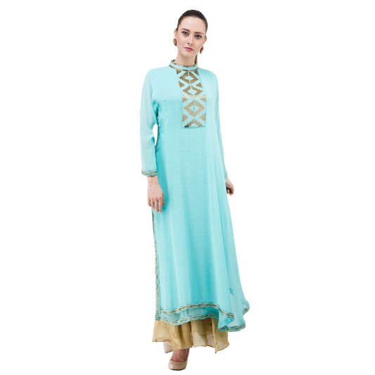 Women's Long Gown | Long Embroidered Gown | Katyals