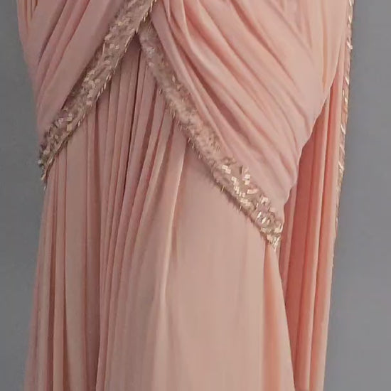 Saree Gown for Women | Pink Saree Gown | Katyals